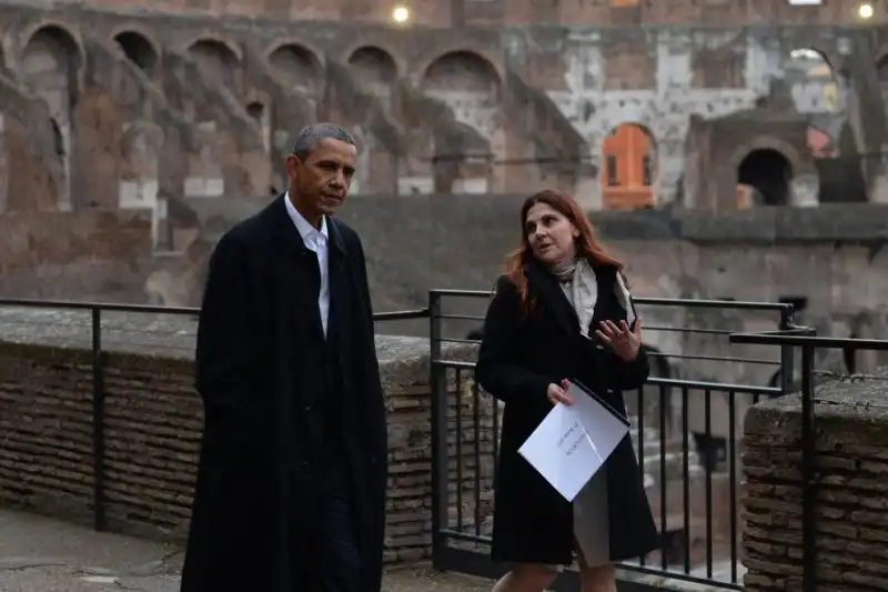 OBAMA BARBARA NAZZARO COLOSSEO 