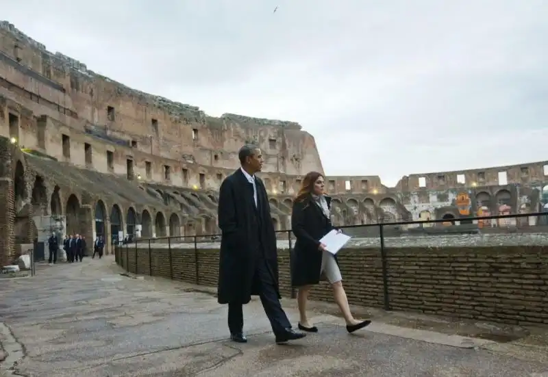 OBAMA BARBARA NAZZARO COLOSSEO 