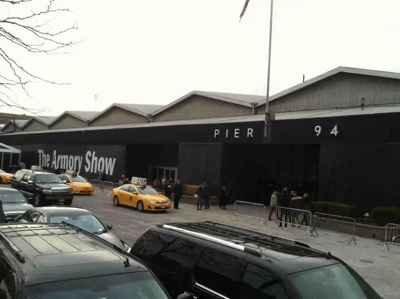 Outside the Armory Show 