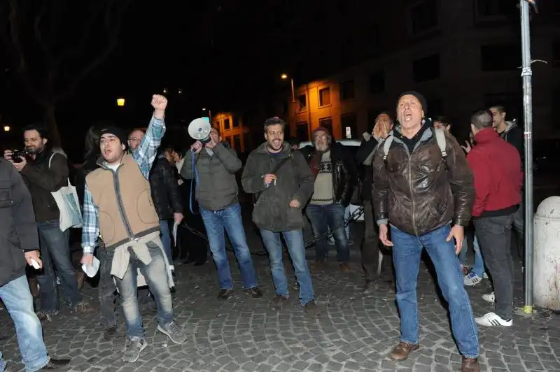 Protestano per salvare gli stabilimenti di Cinecitta 