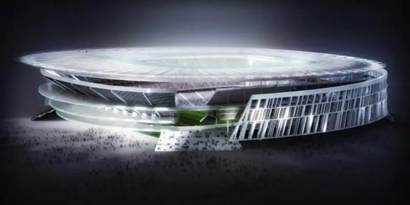 AS ROMA NUOVO STADIO PROGETTO 