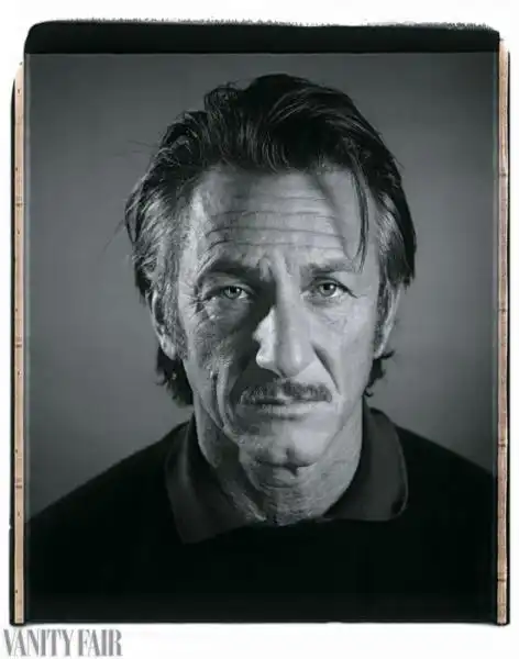 SEAN PENN FOTO DI CHUCK CLOSE PER VANITY FAIR 