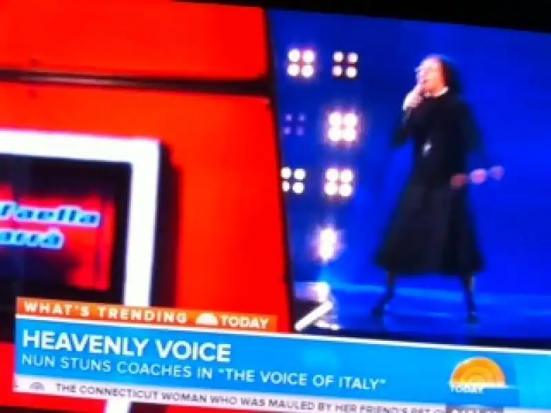 suor cristina di the voice arriva al today show di nbc 