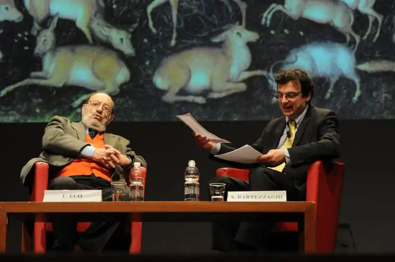 Umberto Eco e Stefano Bartezzaghi 