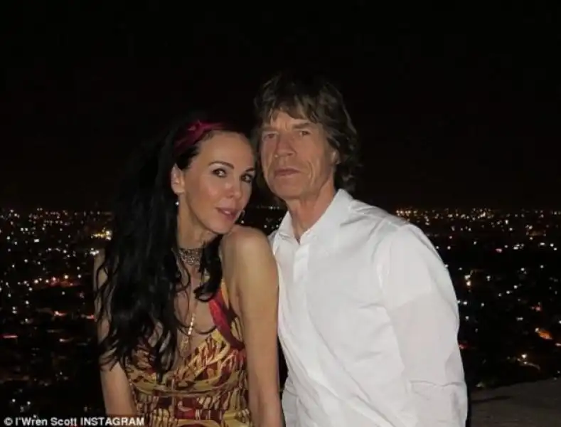 L Wren Scott e Mick Jagger 