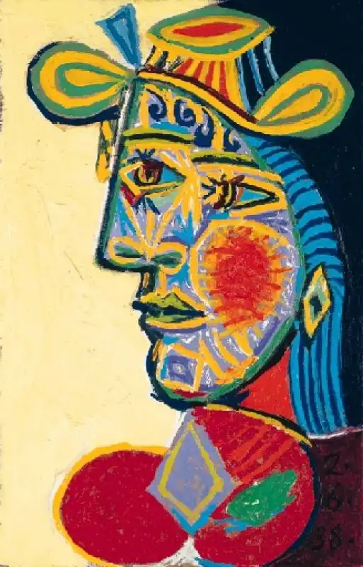 pablo picasso, buste de femme a?? la frange (1938)