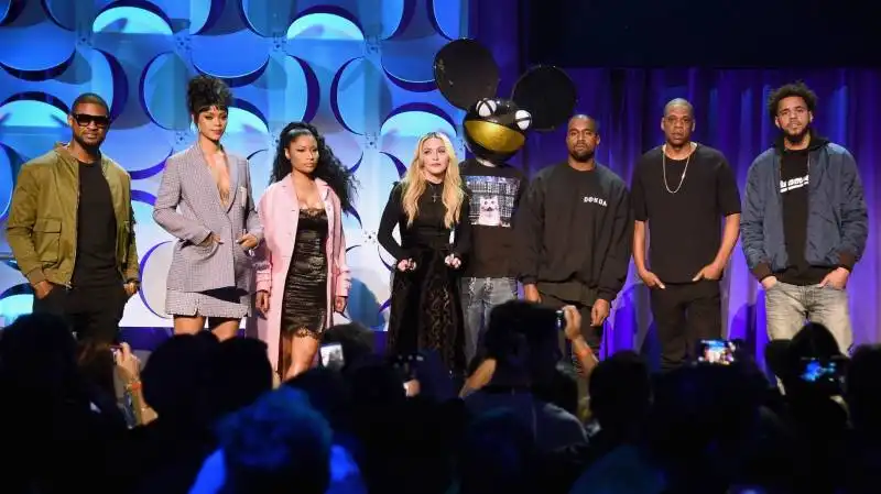 beyonce jay z e madonna presentano tidal  9