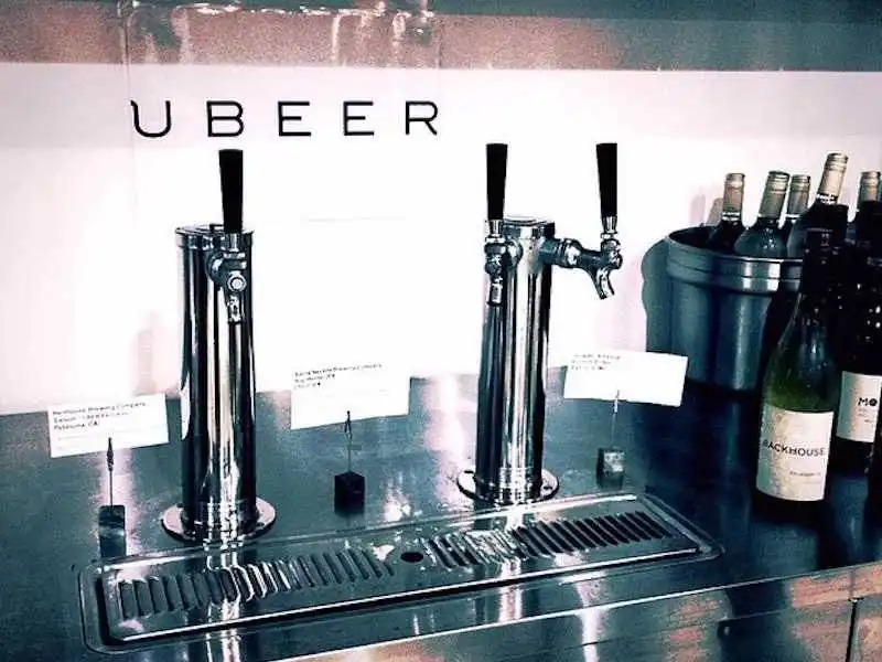 birra e vino negli uffici uber