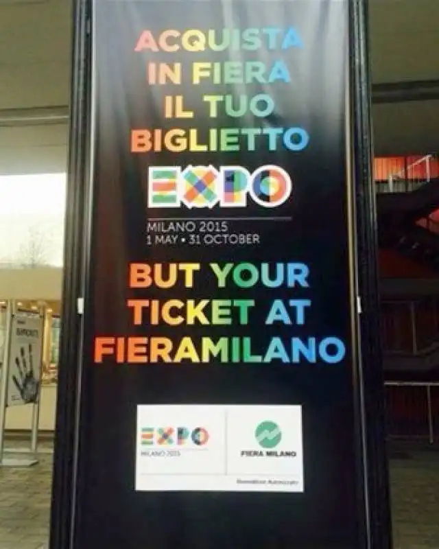 expo cartellone con inglese sbagliato foto mia ceran