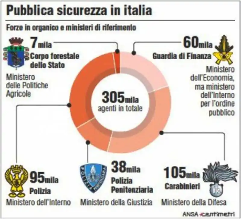 FORZE DI POLIZIA IN ITALIA 