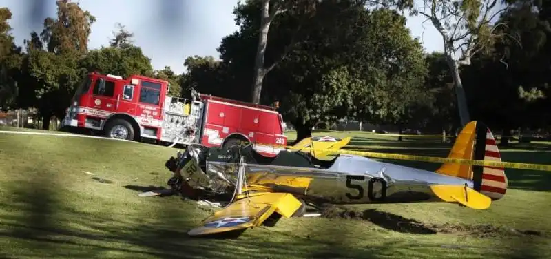 HARRISON FORD - INCIDENTE CON UN PICCOLO AEREO