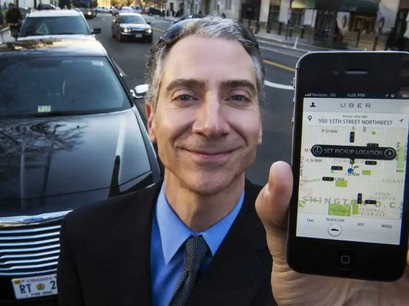 la app uber lanciata cinque anni fa