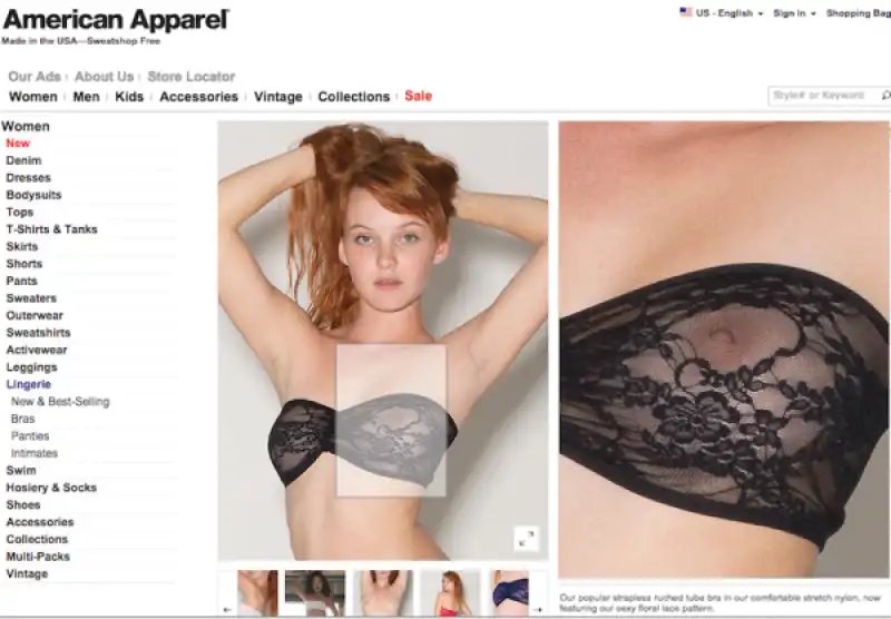 lingerie american apparel