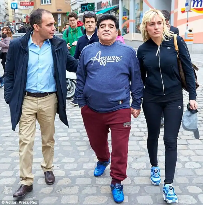 maradona, il principe giordano e rocio oliva 