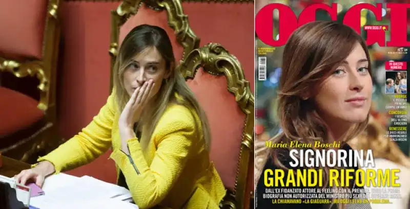 maria elena boschi su oggi