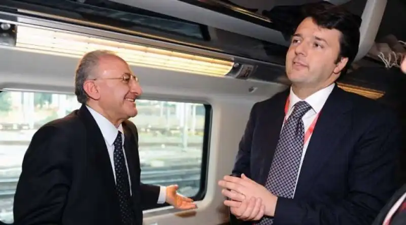 MATTEO RENZI E VINCENZO DE LUCA 