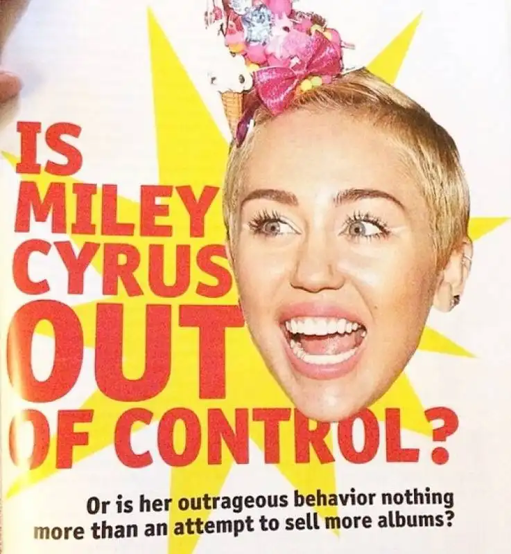 miley cyrus fuori controllo