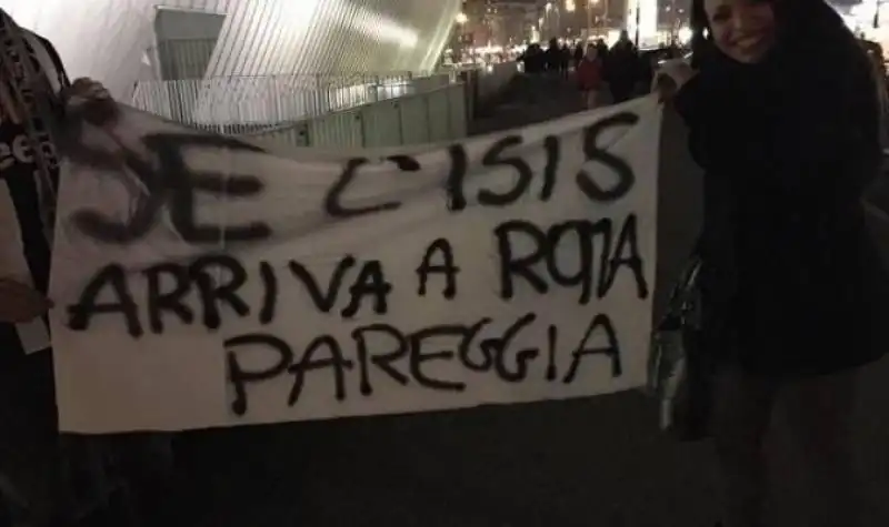 STRISCIONE TIFOSI ROMA