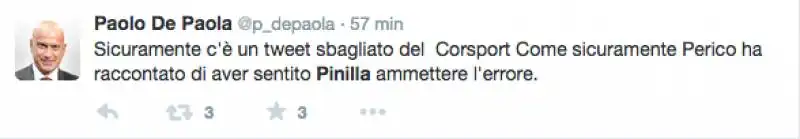 TWEET DI PAOLO DE PAOLA