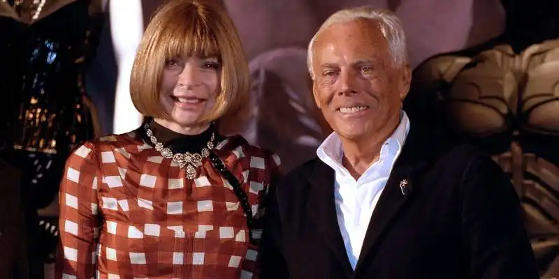 Anna Wintour e Giorgio Armani