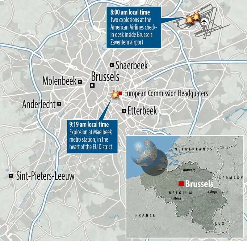 attentato alla metro di maelbeek bruxelles  1