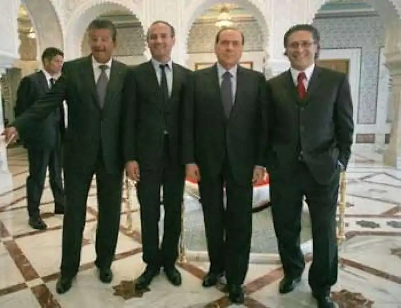 berlusconi in tunisia con tarak ben ammar