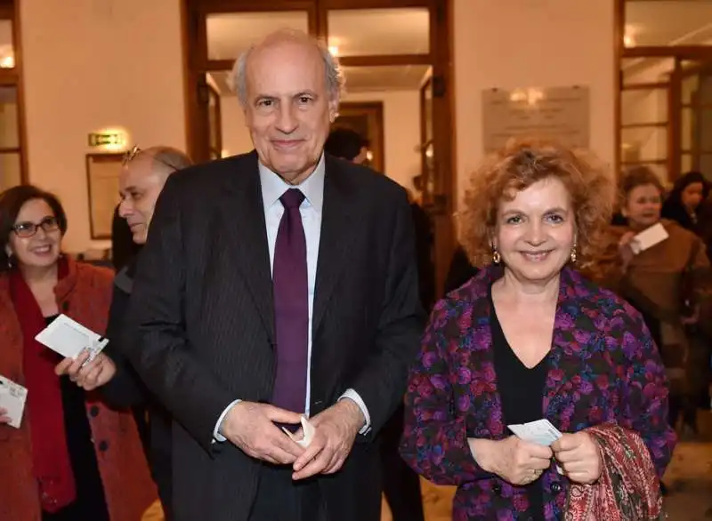 claudio strinati con la moglie annarosa mattei