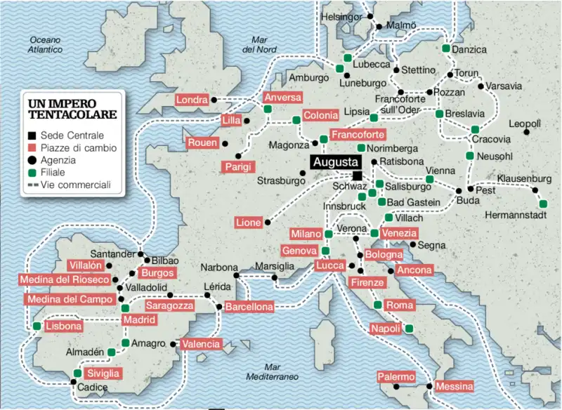 FUGGER MAPPA IMPERO