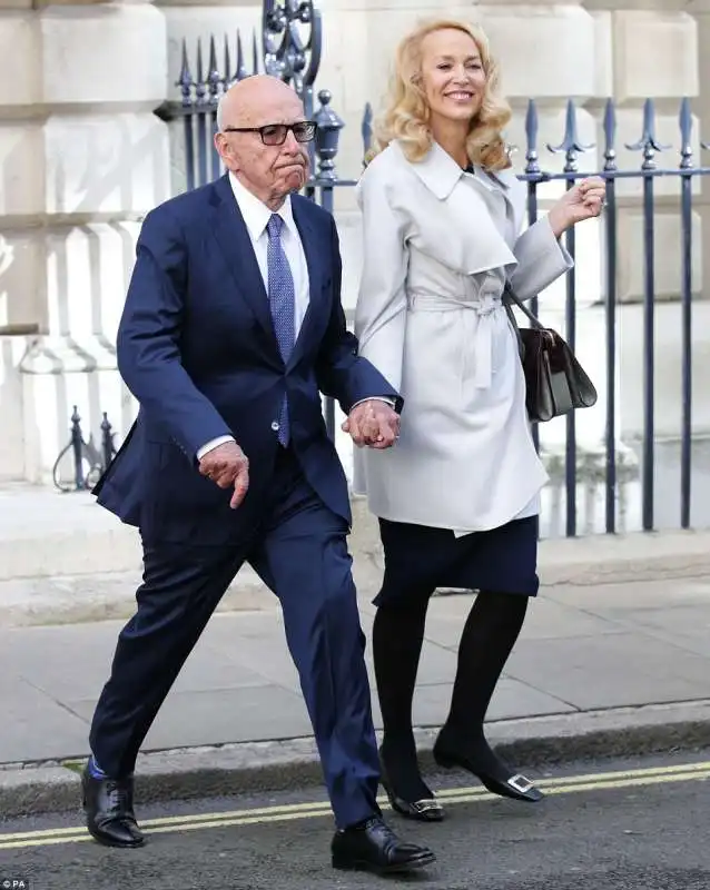 il matrimonio di rupert murdoch e jerry hall