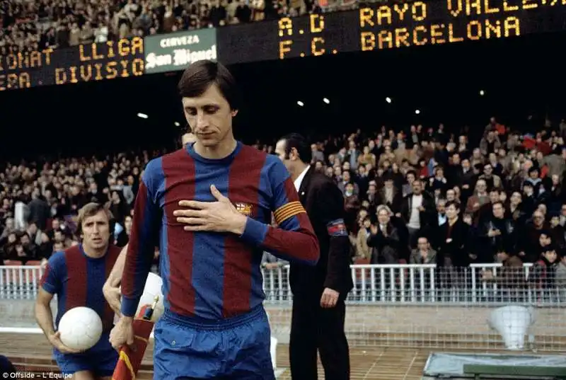 johan  cruijff capitano barcellona