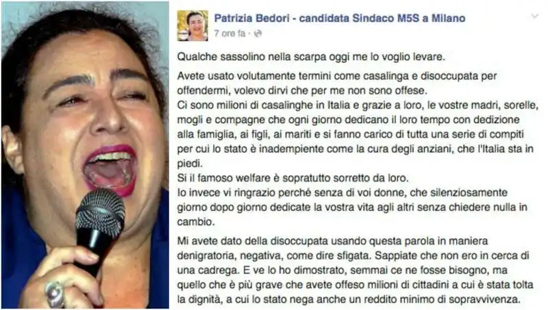 LO SFOGO DI PATRIZIA BEDORI