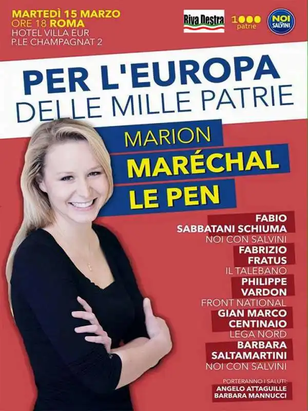 marion le pen manifesto riva destra