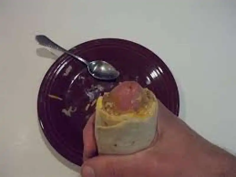 masturbarsi con un burrito