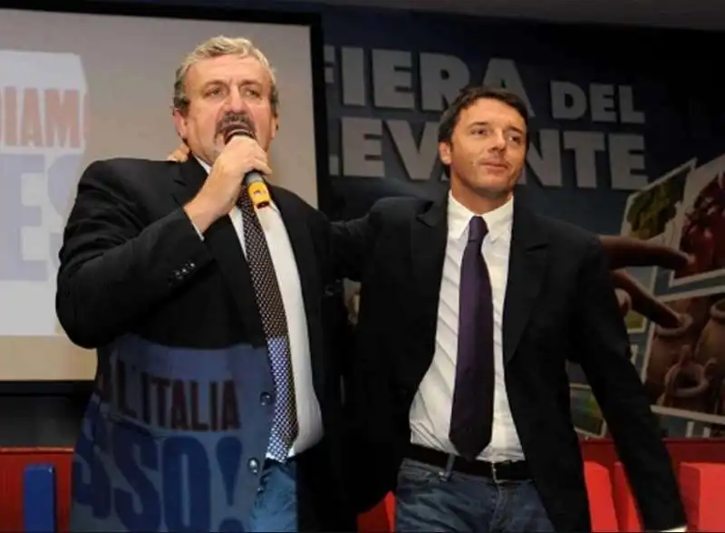 MICHELE EMILIANO E MATTEO RENZI