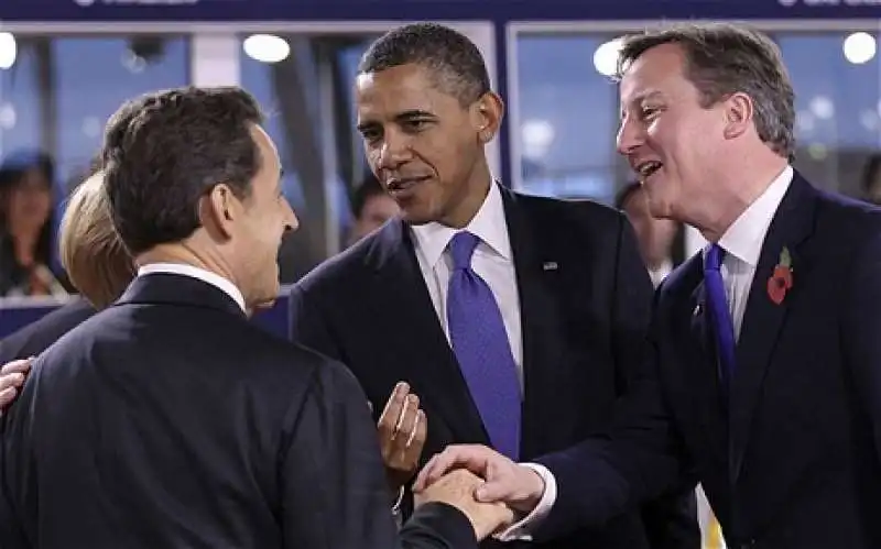 obama sarkozy cameron