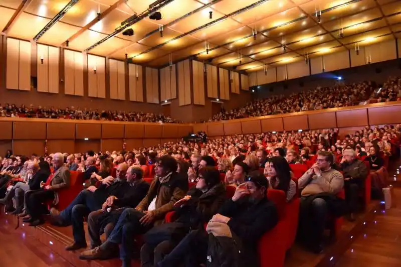 pubblico alla sala petrassi per andrea camilleri