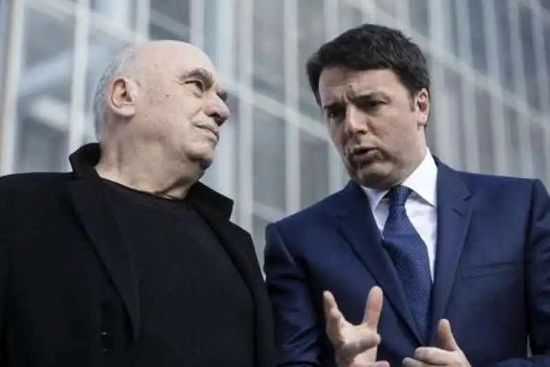 renzi e fuksas  alla nuvola