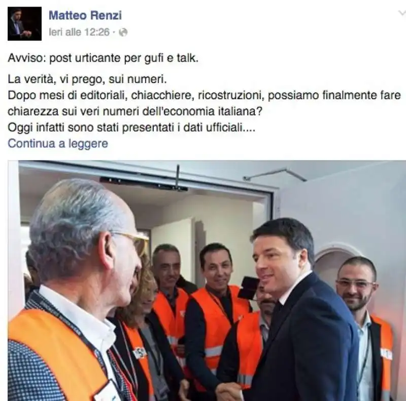 RENZI FACEBOOK