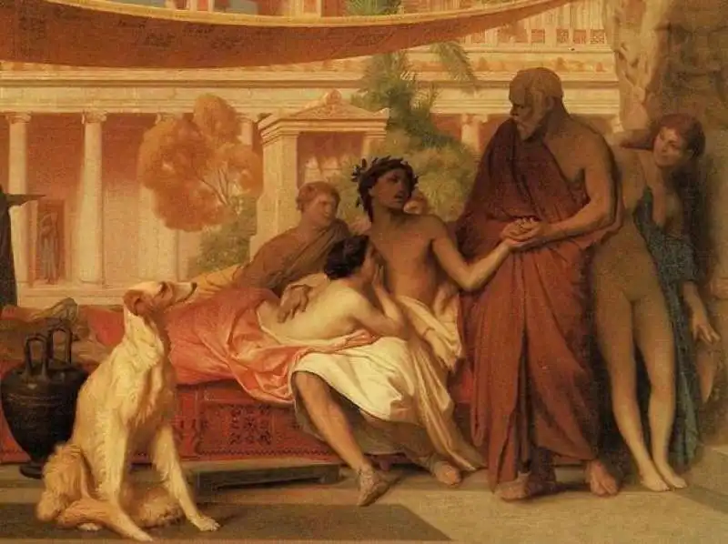 socrate istruisce alcibiade nella casa di aspasia di jean leon gerome