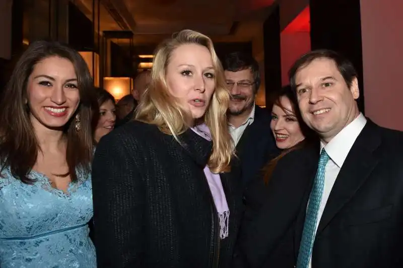 vittoria  marion le pen e guglielmo giovannelli marconi