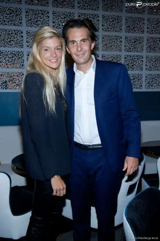 yannick bollore con la moglie chloe