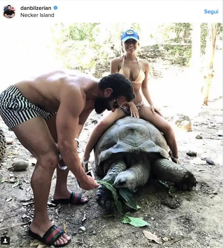 bilzerian nutre la tartaruga