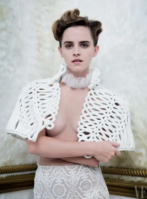 emma watson topless per vanity