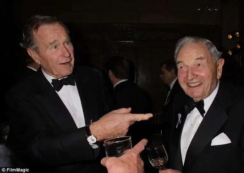 george bush david rockefeller