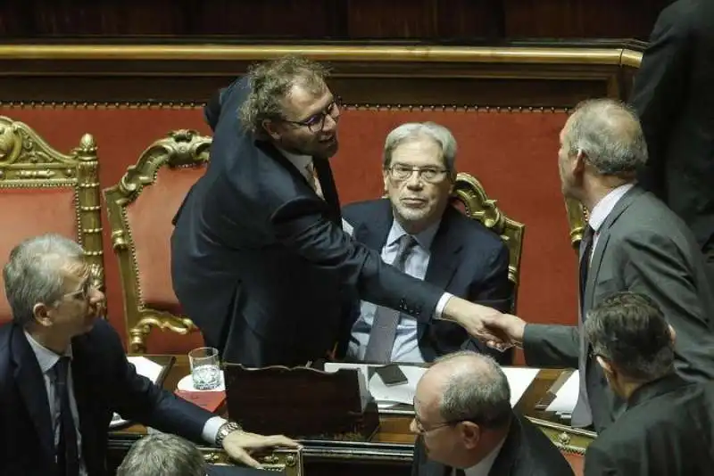 lotti in senato per la mozione di sfiducia 5