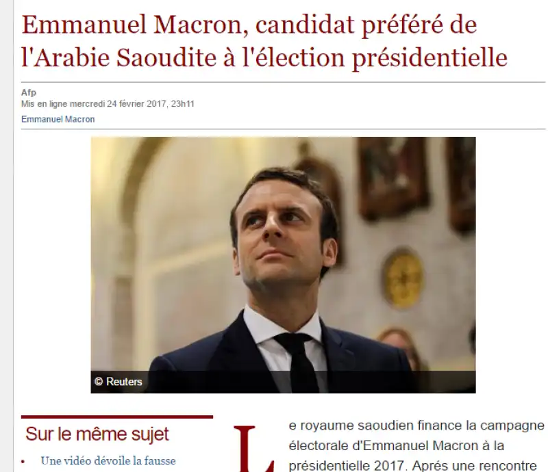 macron arabia