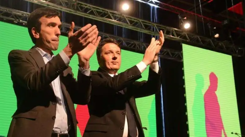 maurizio martina e renzi al lingotto