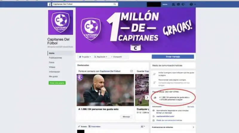 pagine facebook con milioni di follower che trasmettevano le partite pirata