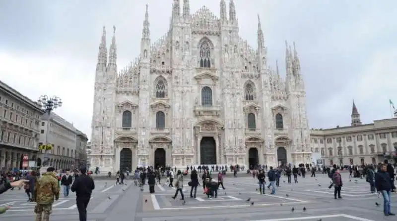 papa milano duomo blindato