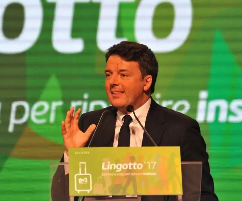 renzi al lingotto  